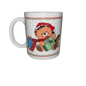 Christmas Teddy Bear Coffee Mug‎ Holiday Decor Present Graphic Novelty
